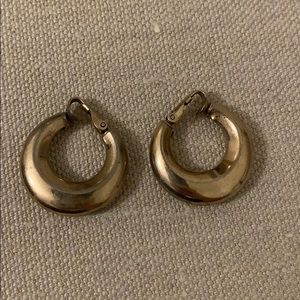 Thick gold hoops - on trend!
